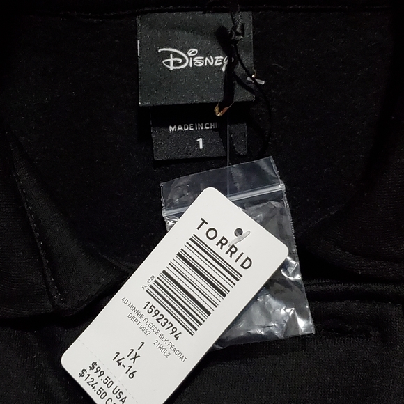 Torrid Disney Minnie Mouse Jacket Peacoat - Picture 12 of 14